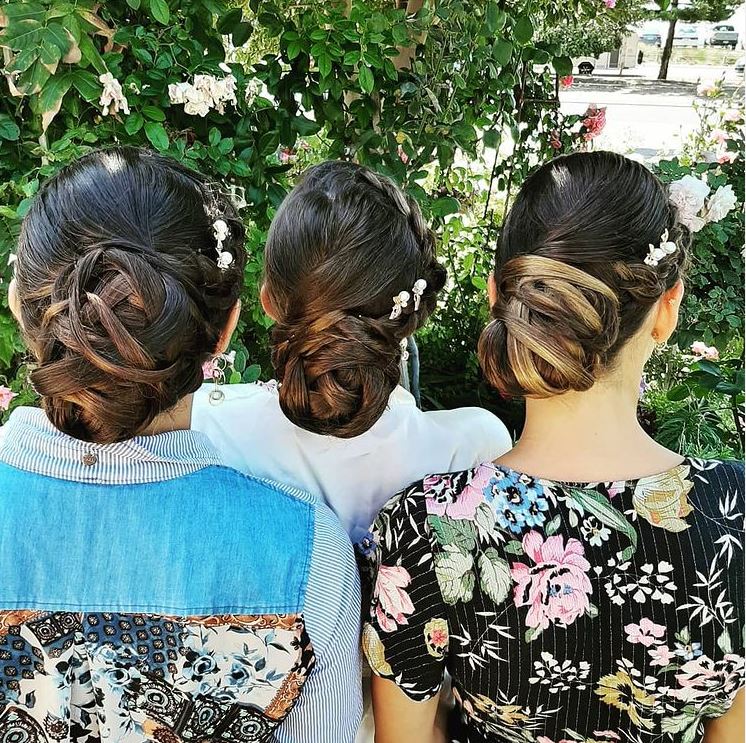 three wedding hair styles